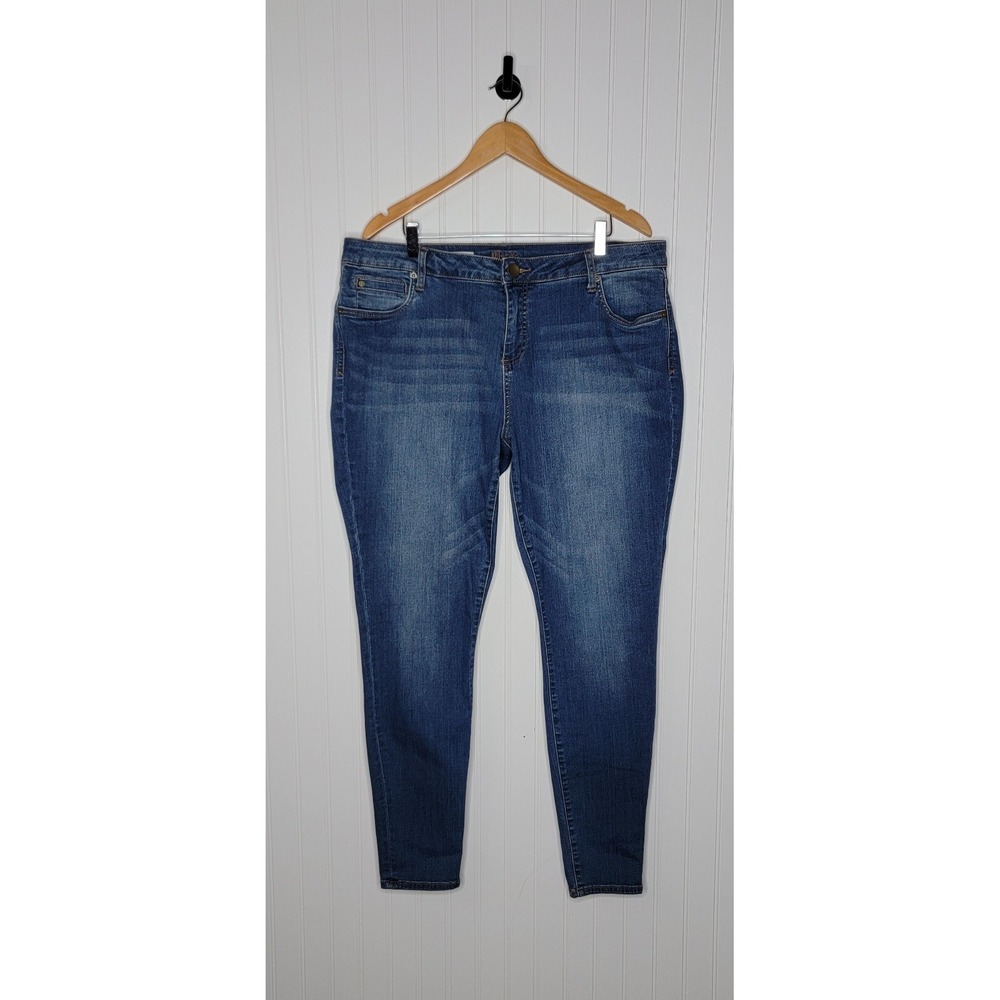 KUT from the KLOTH Toothpick Skinny Stretch Denim Blue Jeans Women's Size 18W